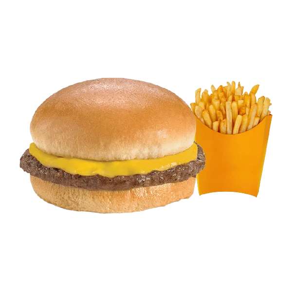 KIDS BURGER with fries