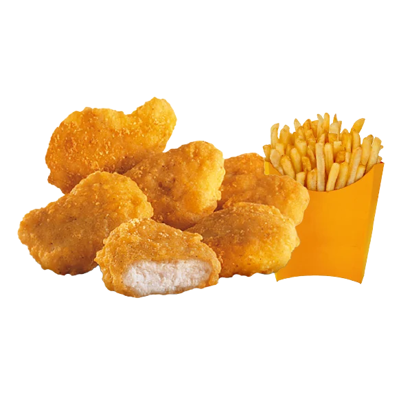 Nuggets with fries