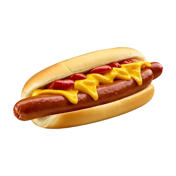 plain hot dog